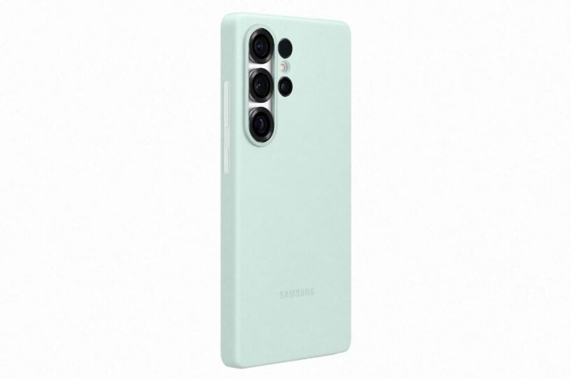 Силиконов калъф Samsung за Galaxy S25 Ultra Мента