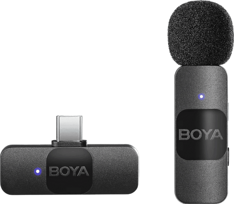 BOYA BY-V10 USB-C Безжична микрофонна система с ревер - 50м обхват, шумопотискане, 9ч батерия - Image 2