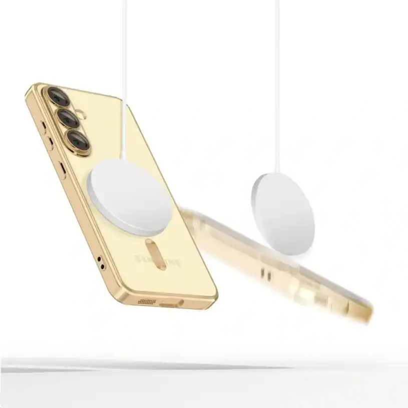 Case Tech-Protect Magflex MagSafe Калъф за Samsung Galaxy S25 Edge, блестящо златен - Image 2