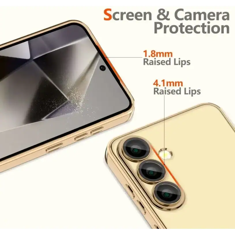 Case Tech-Protect Magflex MagSafe Калъф за Samsung Galaxy S25 Edge, блестящо златен - Image 3