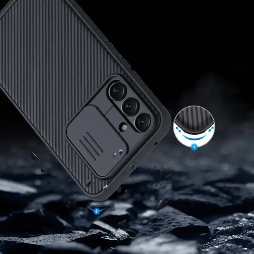 Nillkin CamShield Pro: Защитен Кейс за Samsung Galaxy A54 5G в Черно - Image 3