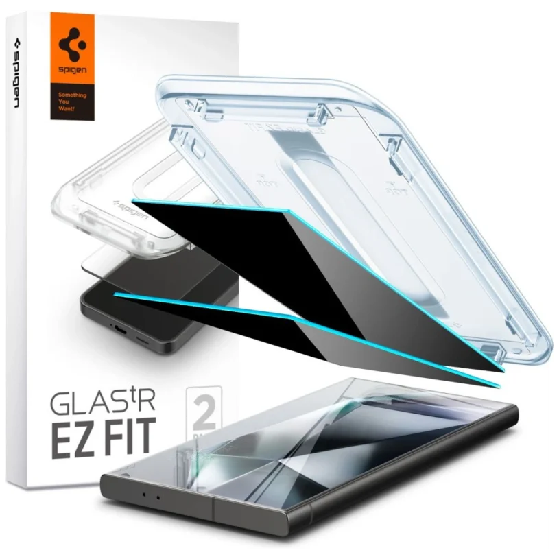 Spigen GLA tr.e.+ Fit Защитно Стъкло за Samsung Galaxy S24 Ultra Privacy [2 брой]