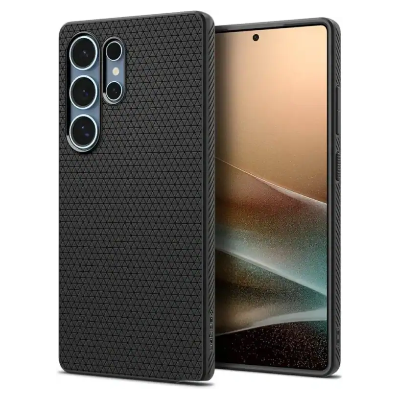 Spigen Liquid Air Калъф за Samsung Galaxy S25 Ultra, матово черен