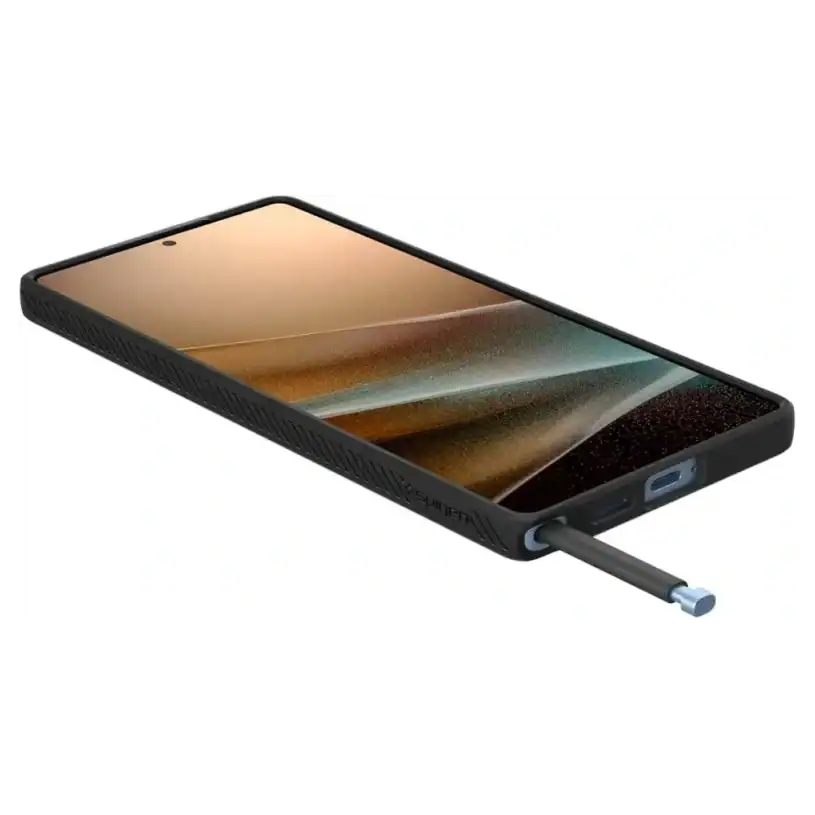 Spigen Liquid Air Калъф за Samsung Galaxy S25 Ultra, матово черен - Image 4