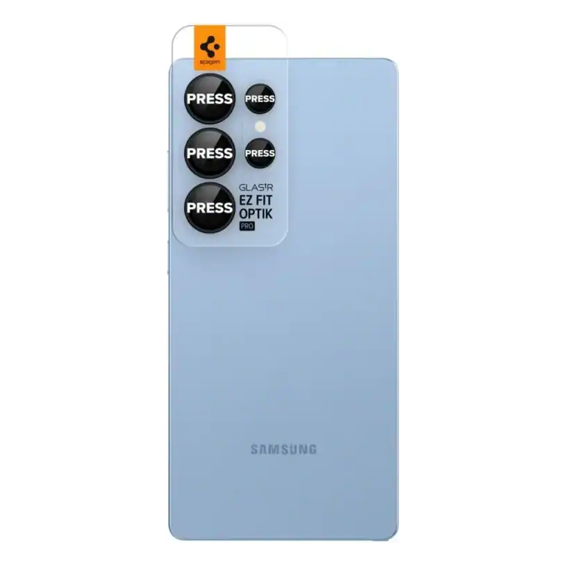 Spigen Optik Pro HD Glas.tr EZ Fit Защита за Камери за Galaxy S25 Ultra, Черна [2 БРОЯ] - Image 2
