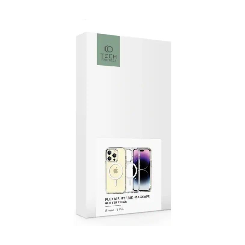 Tech-Protect Flexair MagSafe Калъф за iPhone 15 Pro, Брокат - Image 2