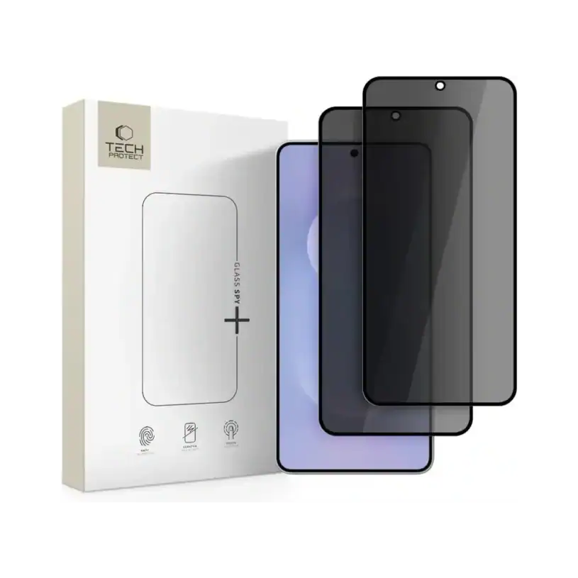 Tech-Protect Glass Spy+ Защитно Стъкло за Samsung Galaxy S25 Edge Privacy [2 броя]