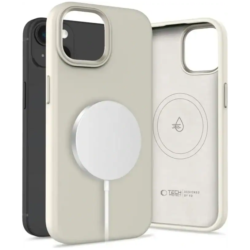 Tech-Protect Silicone Pure MagSafe Калъф за Apple iPhone 15, космическа лате