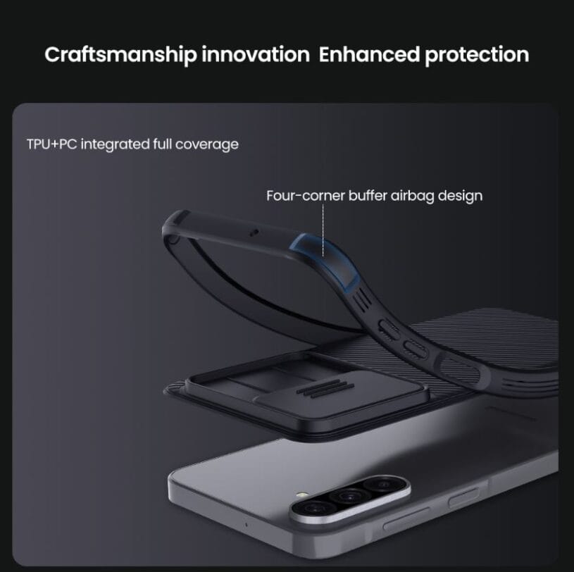 Nillkin CamShield PRO Hard кеис за Samsung Galaxy A26 5G Dark черен - Image 4